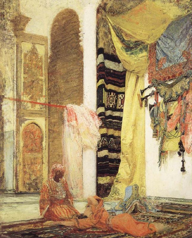 Henri Regnault Patio in Tangiers oil painting picture